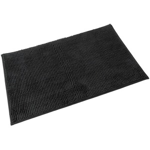 Super Soft Chloe Microfiber Fast Dry Bath Mat Bathroom Shower 50 x 80cm Black