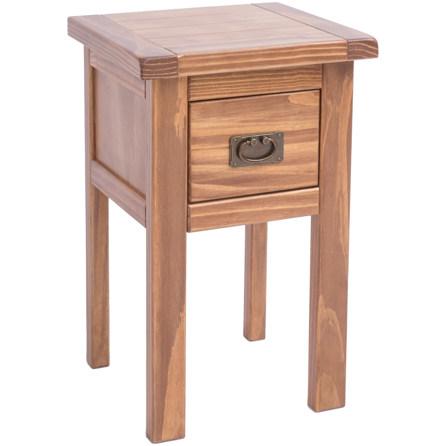 Padua 1 Drawer Petite Bedside Table - Light Brown