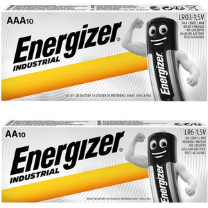 Energizer AA and AAA Industrial Batteries