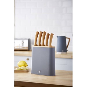 5-Pcs Knife Set with Block