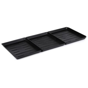 Black Plastic Shoe Tray Set Shoe Storage Waterproof