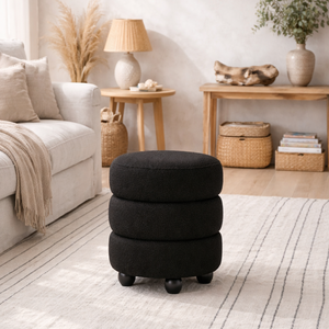 Antipodes Chenille Round 3 Tier Pouffe