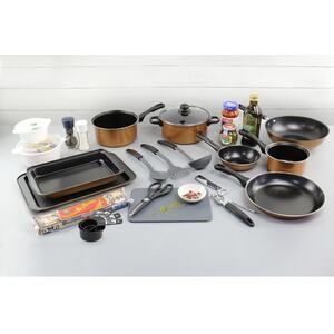 21PCS Kitchen Starter Set Copper