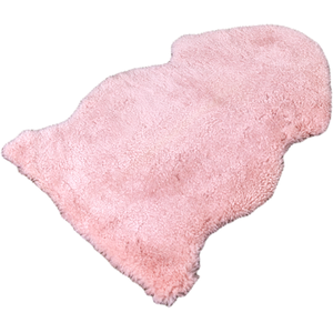 Pink Short Pile Sheepskin Rug