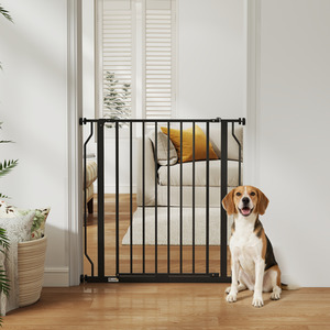 Wide Dog Gate with Door Pressure, for Doorway Hallway