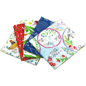 Farm Fresh - Birds Cotton Fat Quarter Bundle (5 pack)