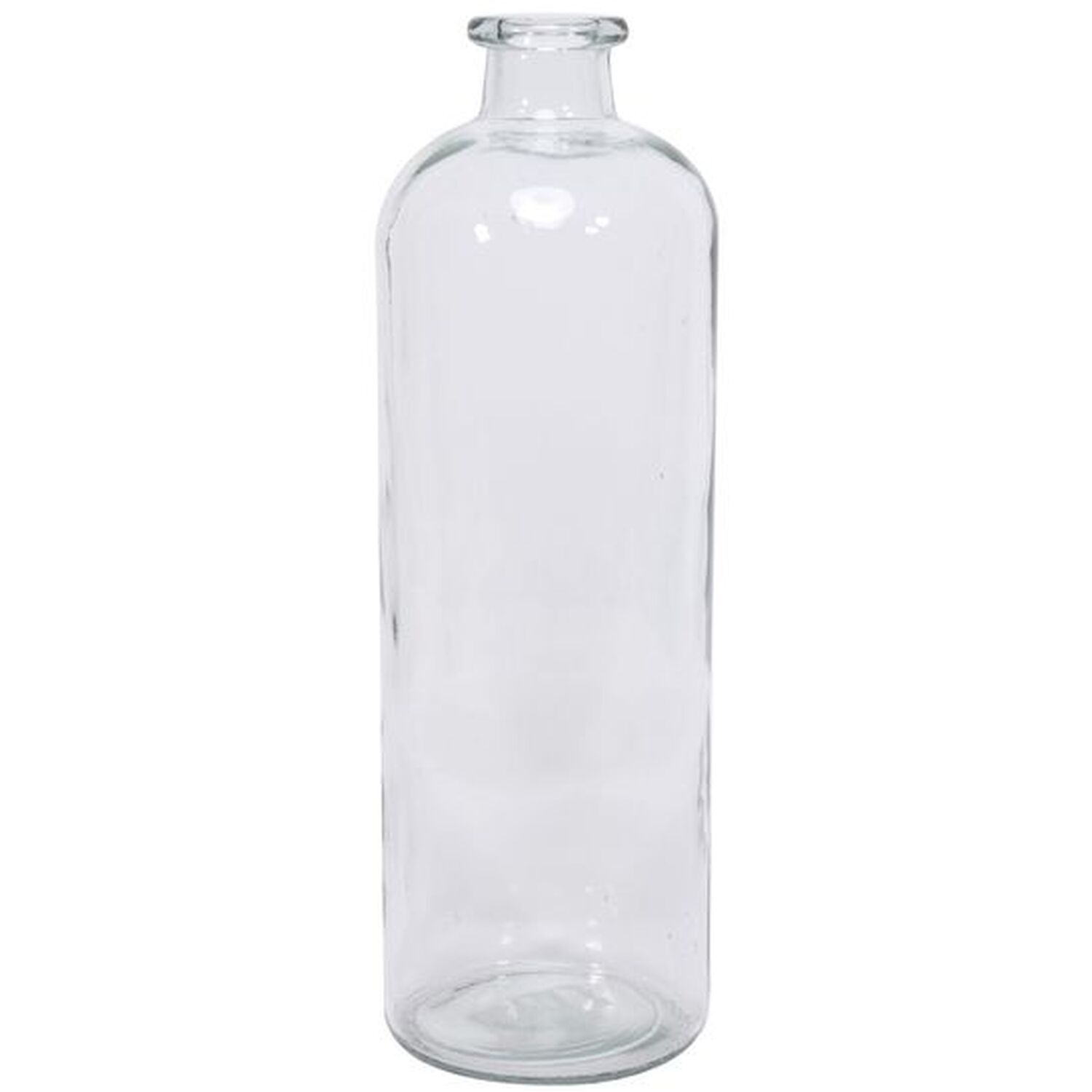 Kingsbury Gifts Tall Glass Decorative Bottle Stem Vase - Clear