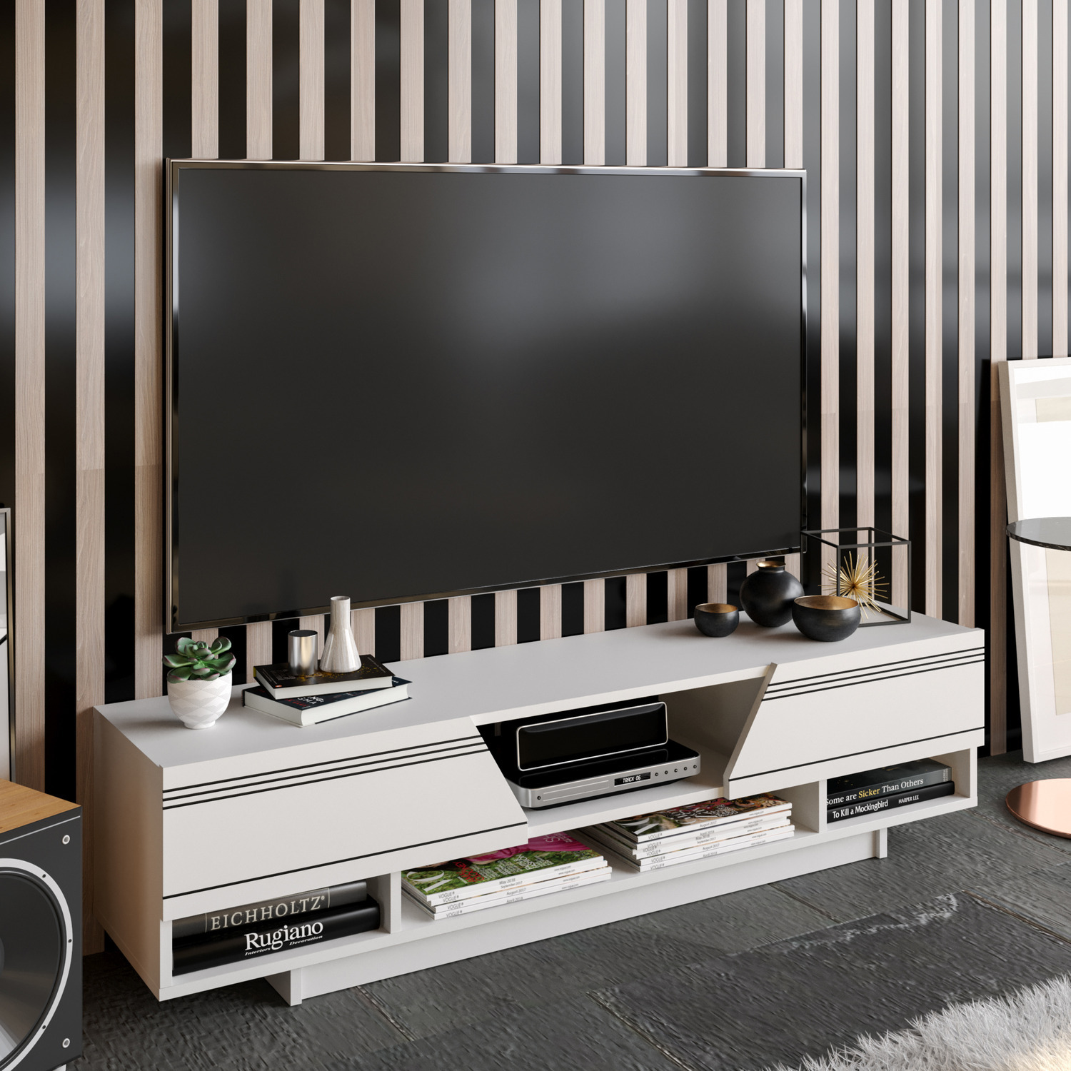 Aspa TV Unit - White