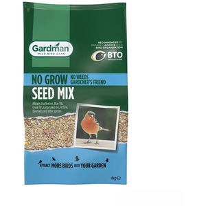 Gardman No Grow Wild Bird Seed Mix - 4kg