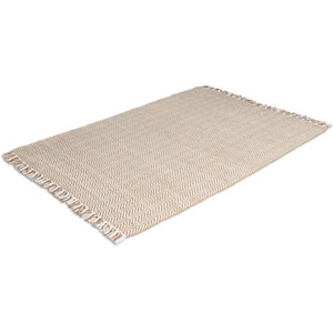 Zig Zag Jute  Cotton Rug