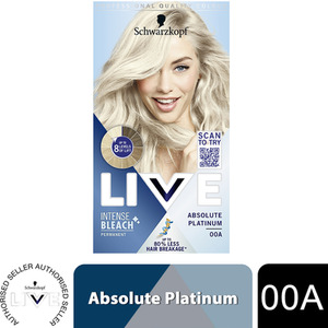 Schwarzkopf Live Intense 00A Platinum Blonde Permanent Hair Dye