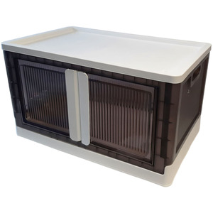 44L Plastic Folding Storage Box on Wheels
