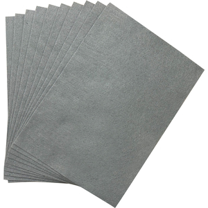 Pack of 10 A4 Grey Coloured Felt 180gsm Sheets