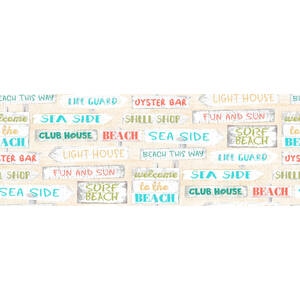 Beach Travel Collection Cotton Craft Fabric 110cm wide x 1m long