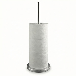 Bathroom Freestanding Toilet Paper Tissue Roll Holder Storage