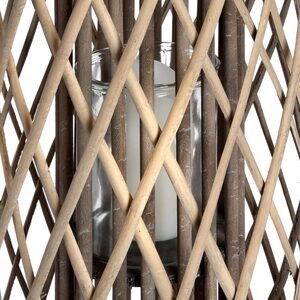 Large Standing Wicker Lantern Tall