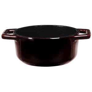 Berlinger Haus Metallic Line Cast Iron Burgundy Pots - Black - 10 CM