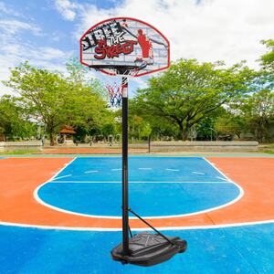 In the Street Freestanding Basketball Hoop Set - Multicoloured