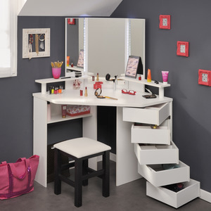 Corner Beauty Bar White