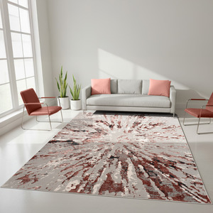 Sunset Modern Shimmer Rug - Soft Luxury for Living Room, Bedroom