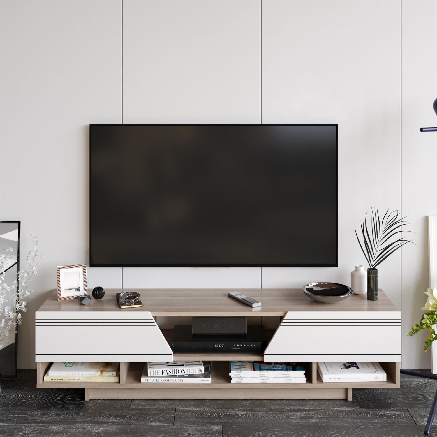 Aspa TV Unit - Cordoba / White