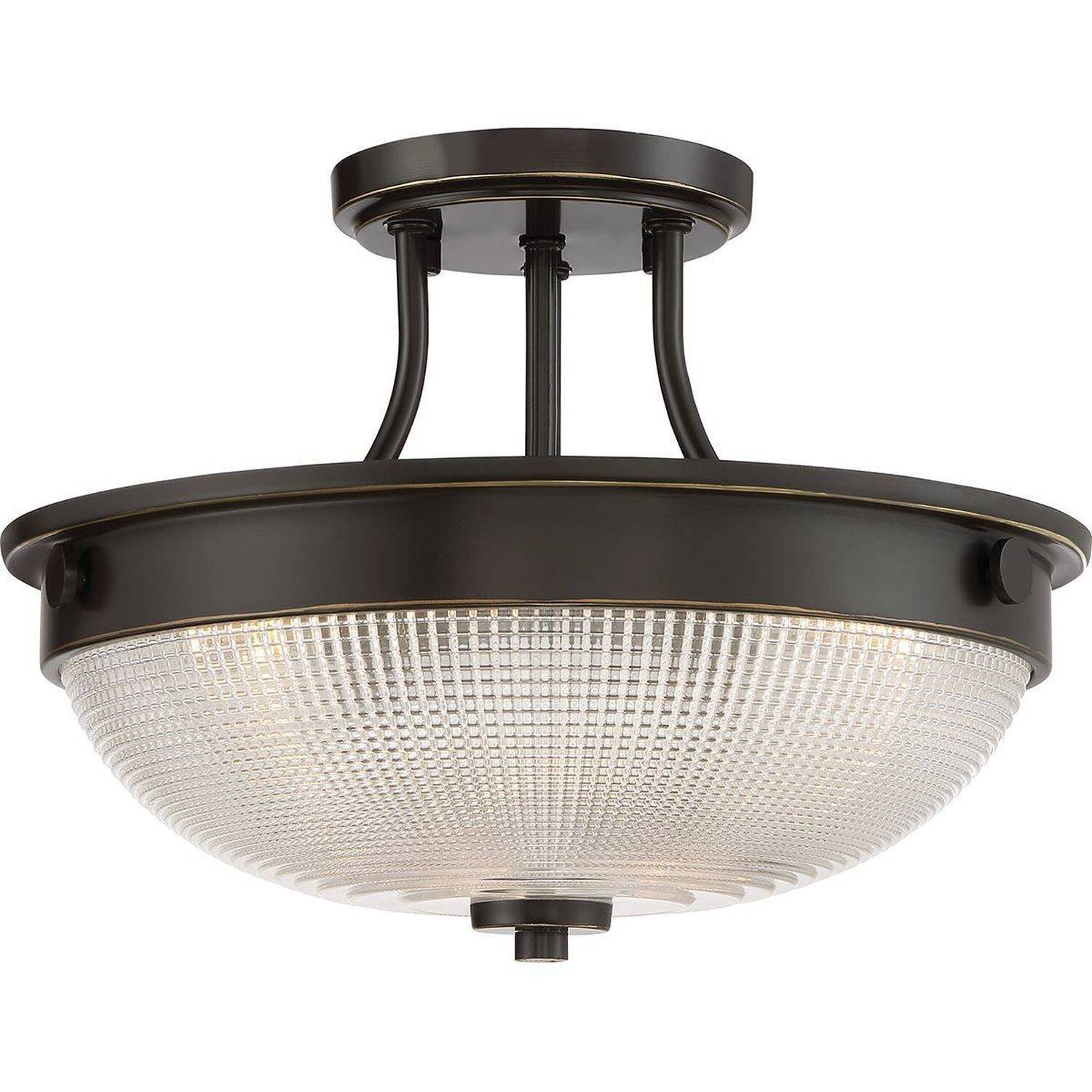 B&Q -  Elstead Mantle 2 Light Semi-FlushPalladian BronzeE27 - Image 3