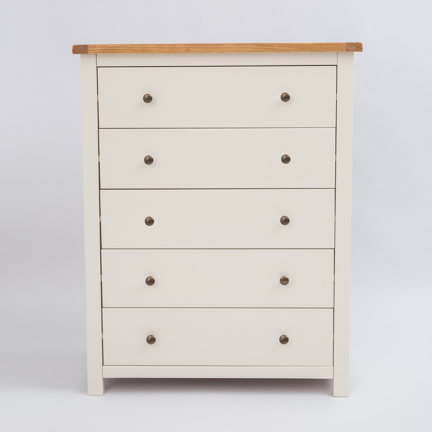Magiore 5 Drawer Chest - White / Wood