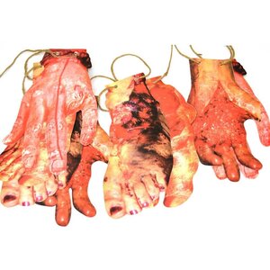 Creepy Halloween Body Parts Garland