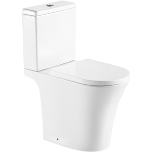 Comfort Height Rimless Toilet With a Rimless Pan
