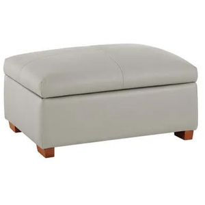 Oakland Furniture Goodwood Storage Footstool Off White Leather