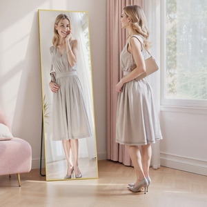 Full Length Mirror, Rectangle Full Body Floor Mirror with Stand