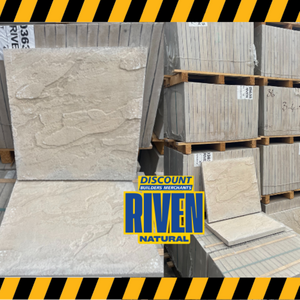 Riven Peak Paving Slab 4m² 450 mm x 450 mm Pack of 20 Natural Grey