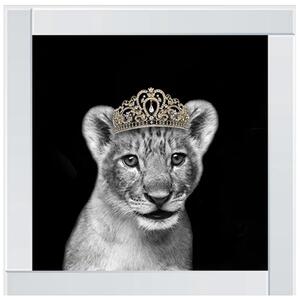 Princess Cub Gold Glitter Liquid Wall Art