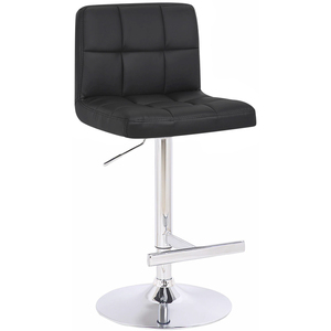 Allegro Kitchen Bar Stool, Single, Faux Leather, Adjustable Stool with Backrest