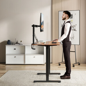 Small Electric Standing Desk with USB C Charging