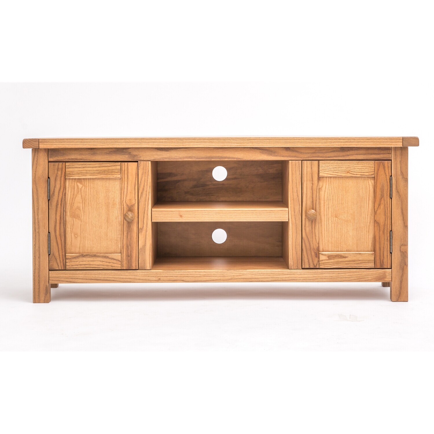 Trivento 2 Door and 2 shelves TV Cabinet - Light wood