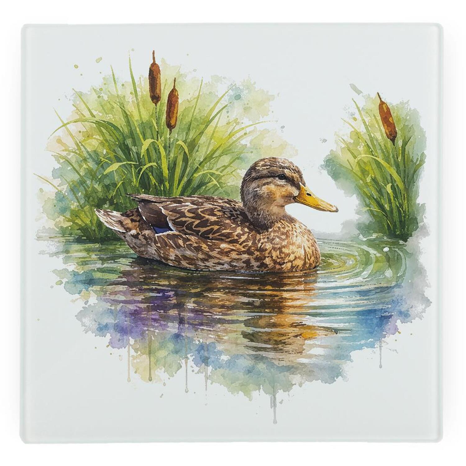 Image of Mallard Hen Glass Hot Pot Stand&hellip;