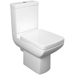 Open Back Toilet Set With a Soft Close Seat