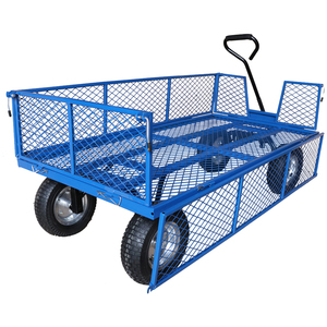 Workhorse Heavy Duty Industrial Platform Truck With Mesh Sides  Base, 500kg