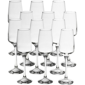 Champagne Glasses Flutes 230ml Tall Stemmed Glass Set