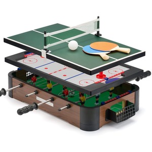 3 in 1 Top Table Football Pool Ping Pong Multi Game Set