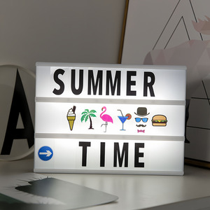Movie Lightbox With 119 Alphabet Symbols Emojis