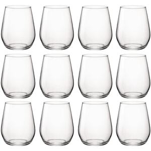 380ml Bormiolio Rocco Wine Glasses  XL - Clear - Set of 12
