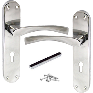 Monja Astrid Arched Lever Key Lock Door Handles