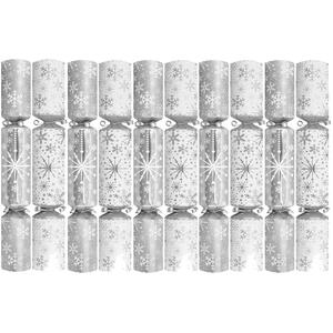 Assorted Shiny Snowflakes Christmas Crackers