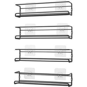 Wall Mounted Metal Wire Spice Rack Set