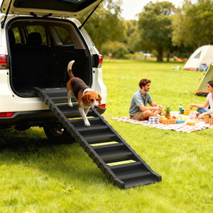 PawHut Foldable Dog Ramp for Car Non-Slip for SUVs Trucks