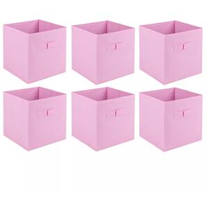 Medium Collapsible Cube Storage Boxes - 27x21.5x24.5cm - Yellow