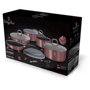 Berlinger Haus 12Pc Rose Aluminium Cookware Set