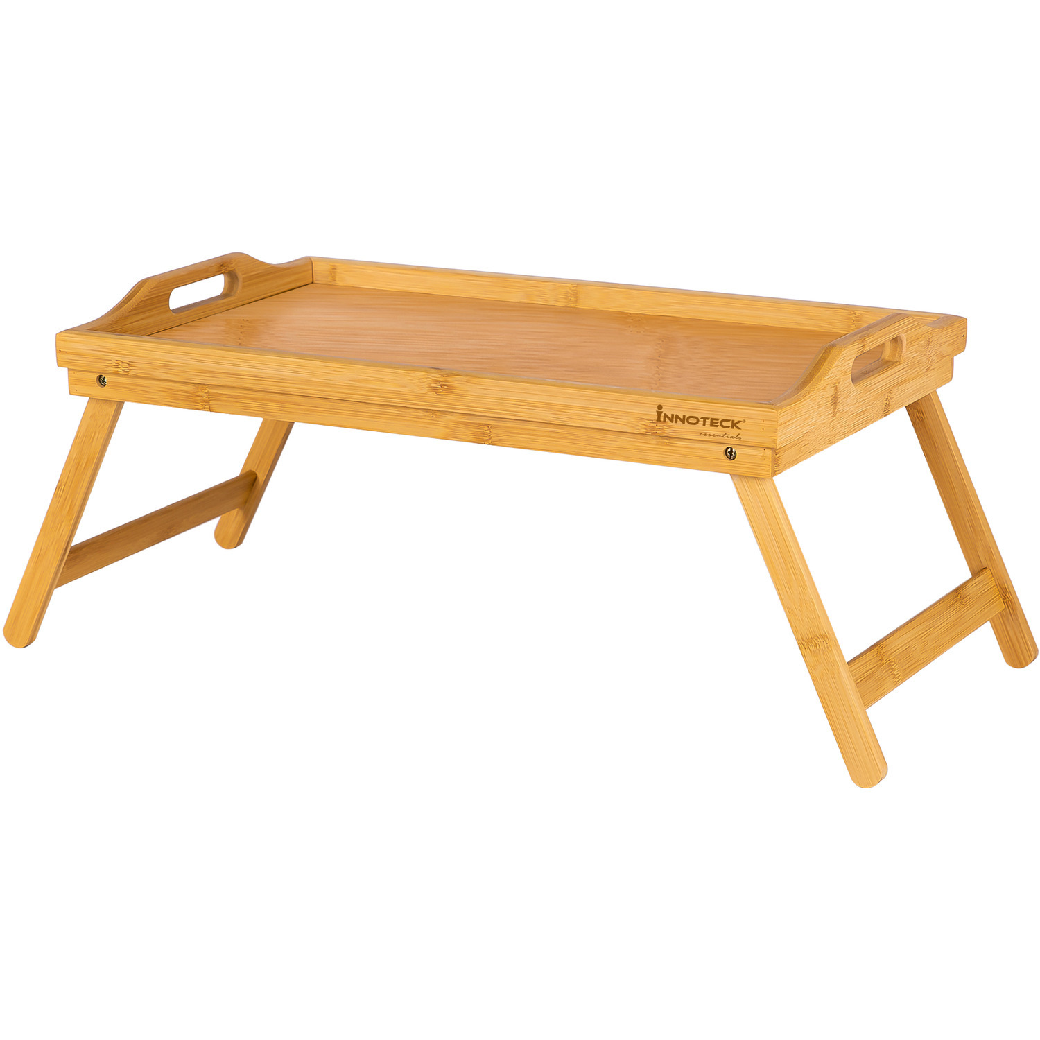 Image of Innoteck Bamboo Serving Tray Folding Breakfast&hellip;